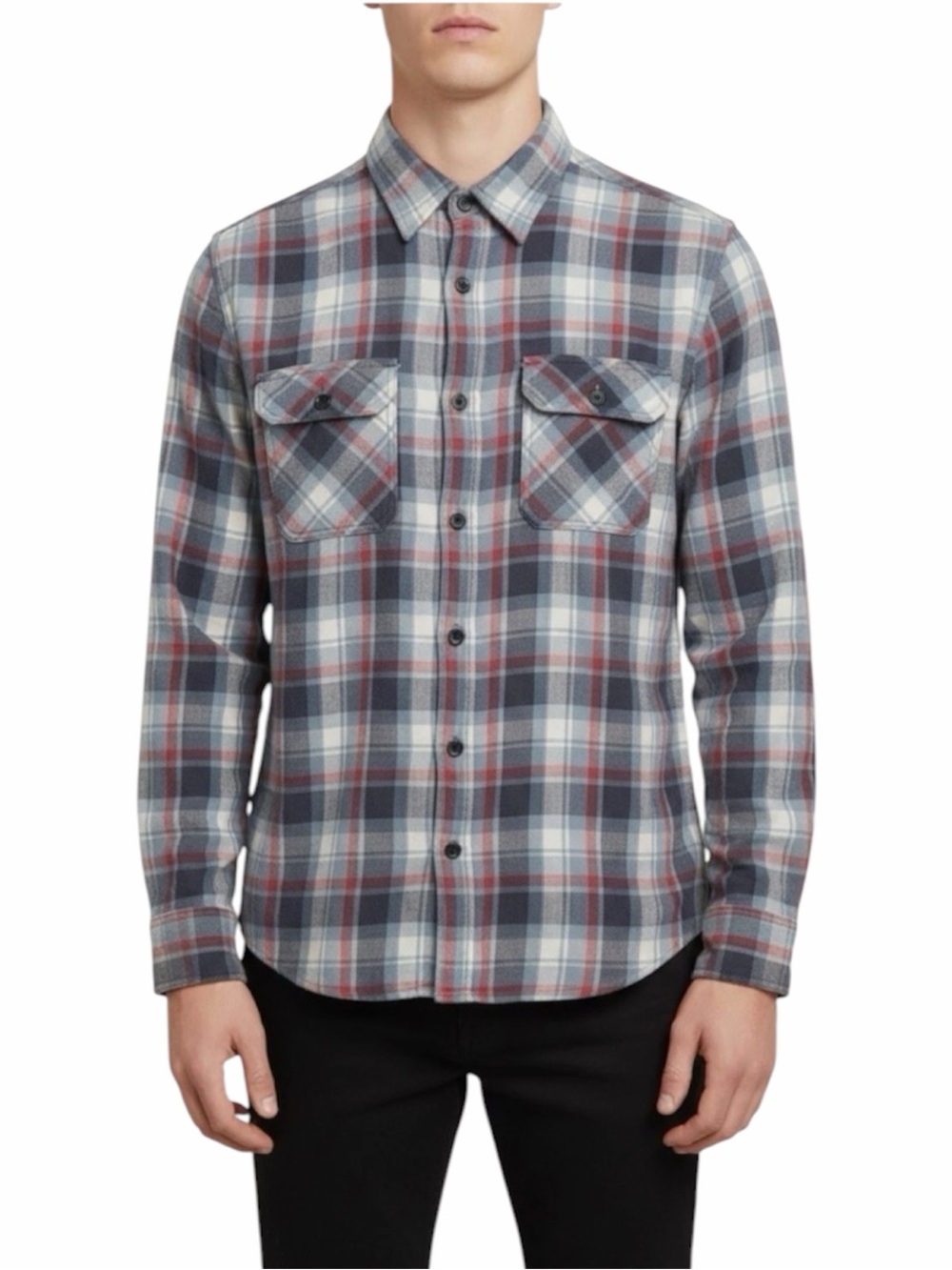 Ralph Lauren Denim & Supply Plaid Flannel Shirt Men’s Large 100% Cotton Workwear